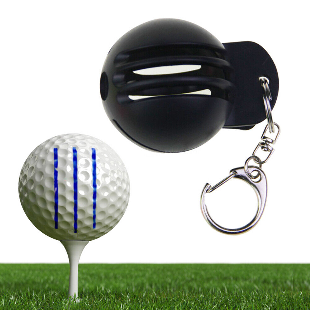 Golf Line Marker Ball Clip Golf Accessories Plastic for Men Women (Black)