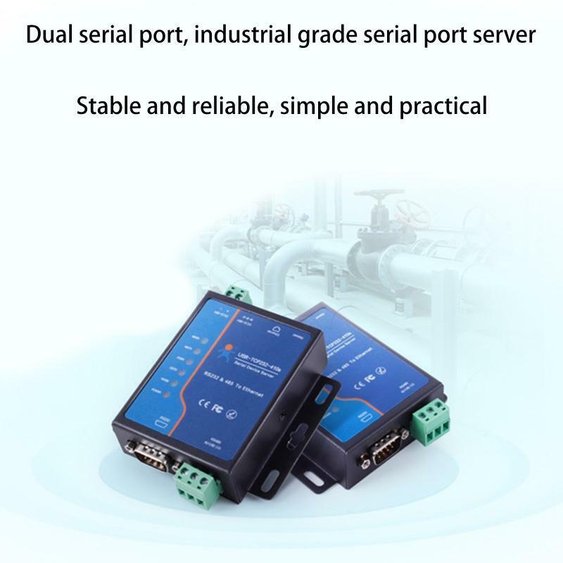 2 Serial RS232/ RS485 to 410s WIFI/ Ethernet Two-way Transparent Transmission