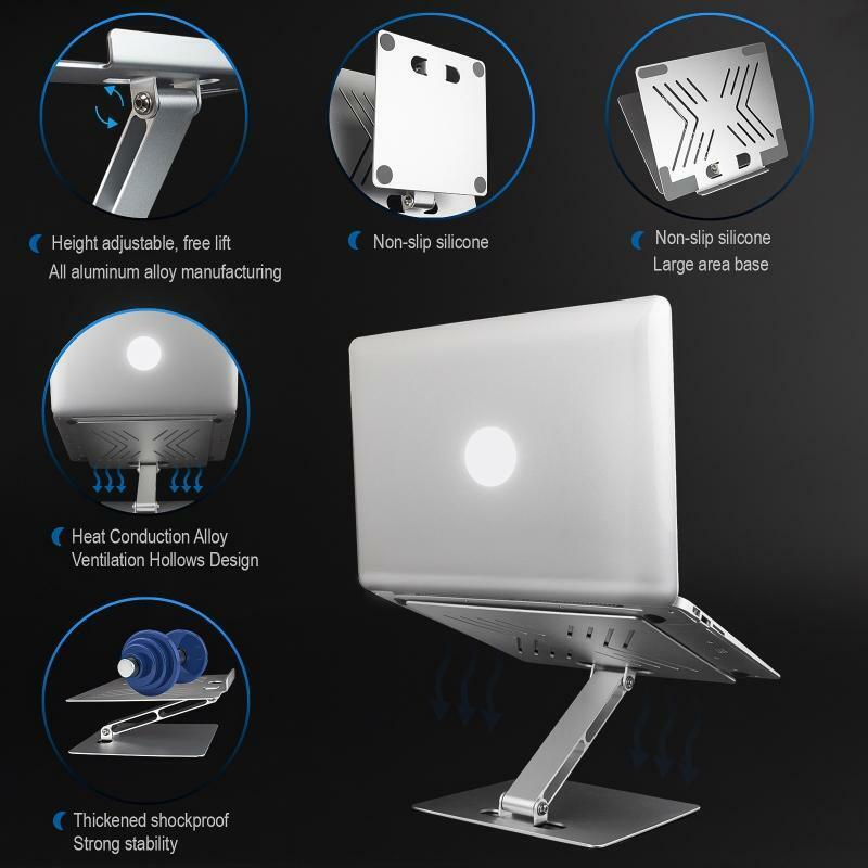 Adjustable Ergonomic Laptop Holder for Laptops 10-17 inches Shockproof Stable