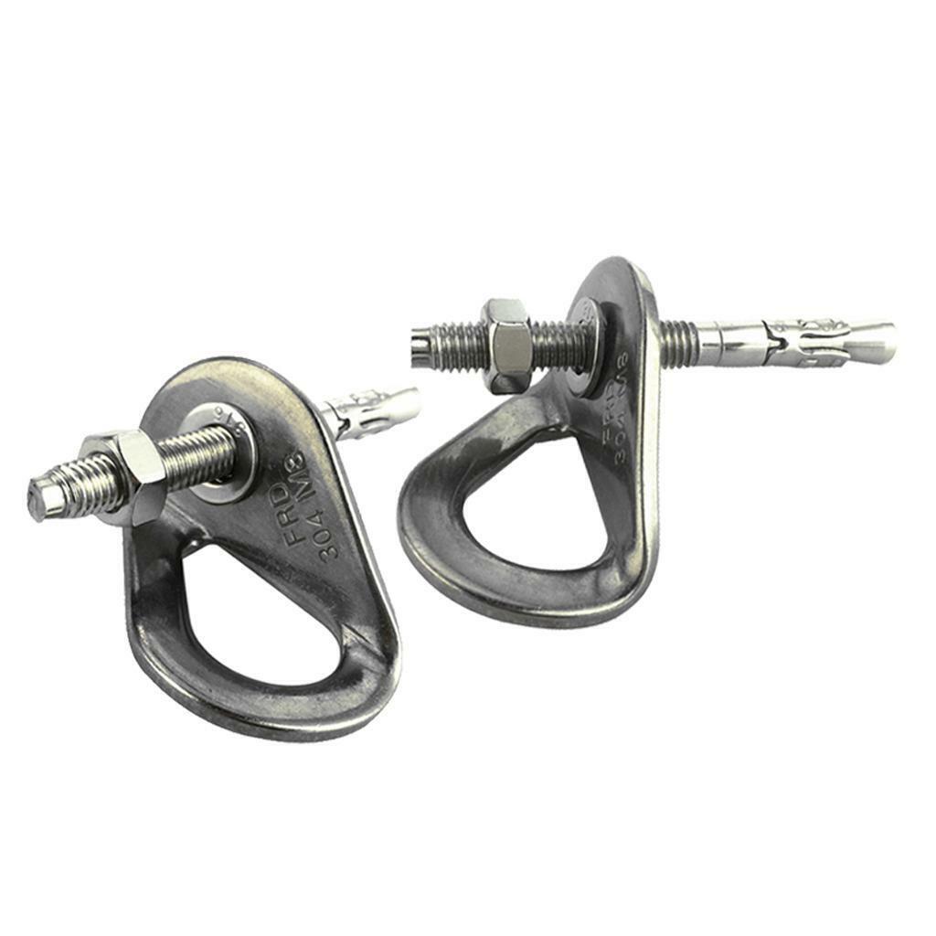 4pcs 8mm Rock Climbing Bolt Stainless Steel  Bolt Hangers Set 35 KN