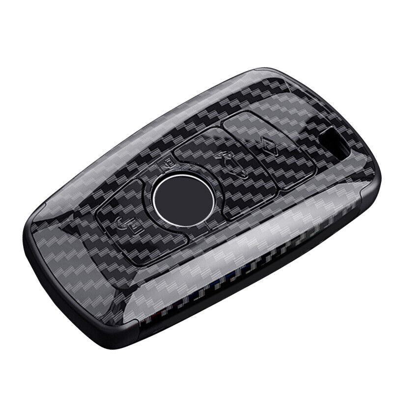 Carbon Fiber Style Remote Key Fob Shell Case Cover Fit For BMW 1 2 3 4 5 6 X3 X4