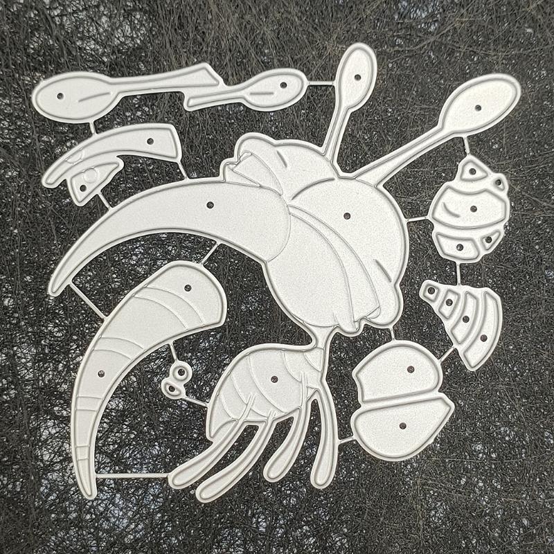 Bumble Bee Metal Cutting Dies Stencil DIY Scrapbooking Album Paper Card Template