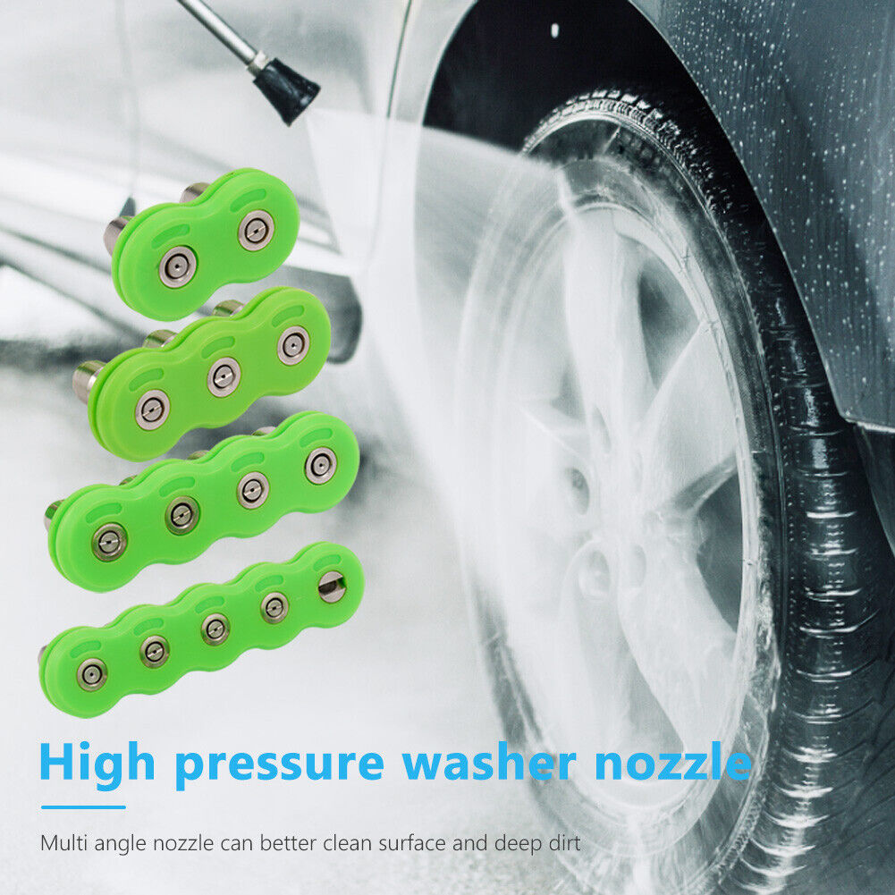 Stainless Steel Water Jet High Pressure Car Washer Nozzle Tip (3 Nozzles)