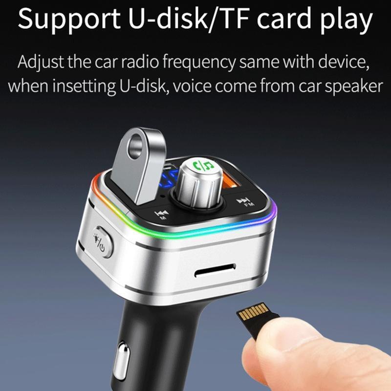 PD3.0 Car Phone Charger Mp3 Player Support App to Play Mobile Phones Music
