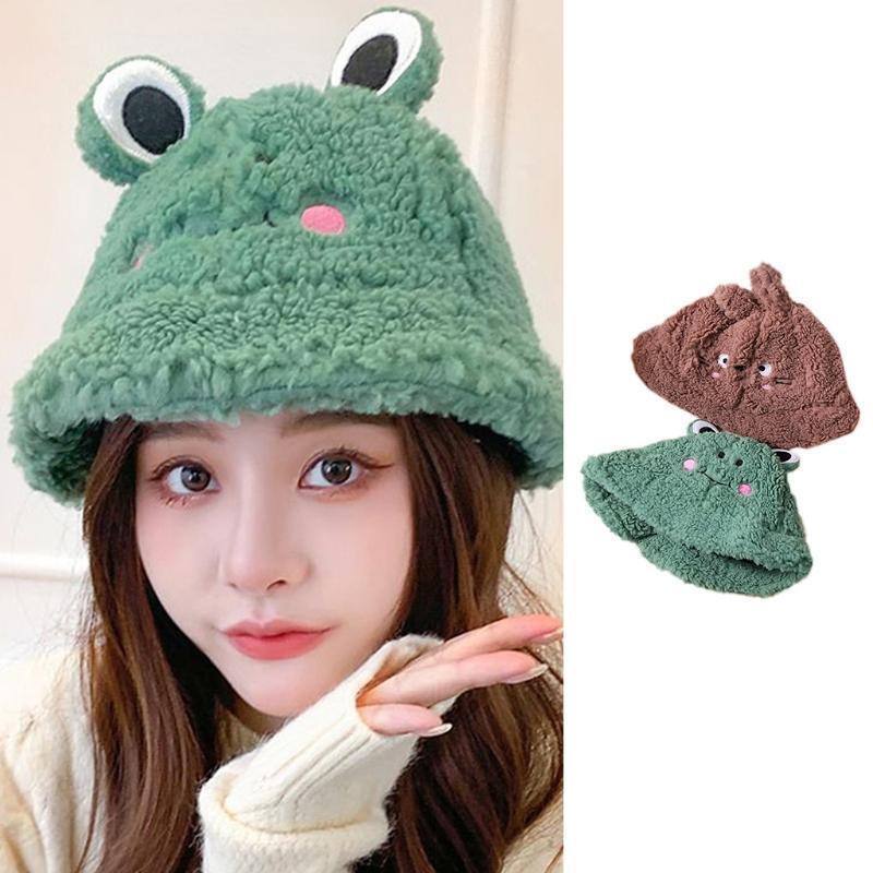 Fashion Cute Rabbit Ears Bucket Hat Fisherman Cap All-match for Street Shooting
