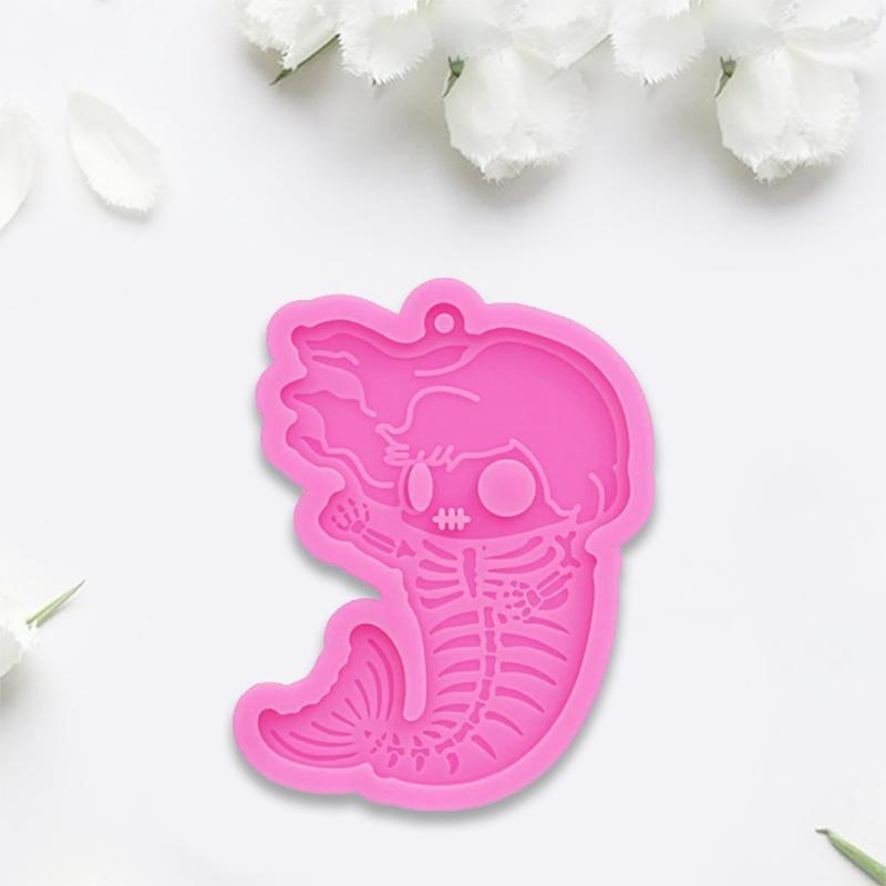Human Fish Keychain Mold Epoxy Crystal Silicone Mold Customized Mold for Gift