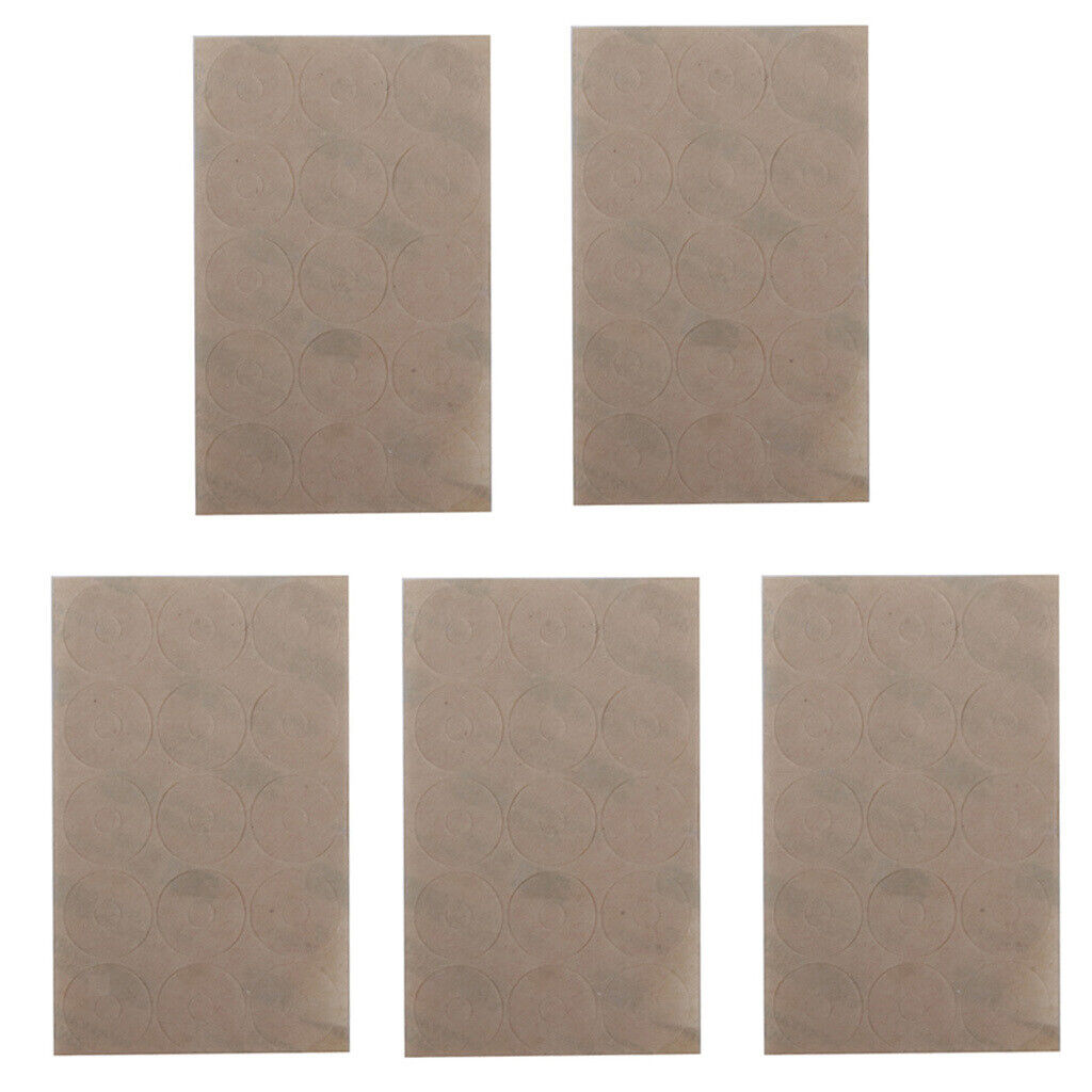 5 Sheet Silicone Gel Ruler Grips Non Slip Adhesive Rings Sewing Craft Clear
