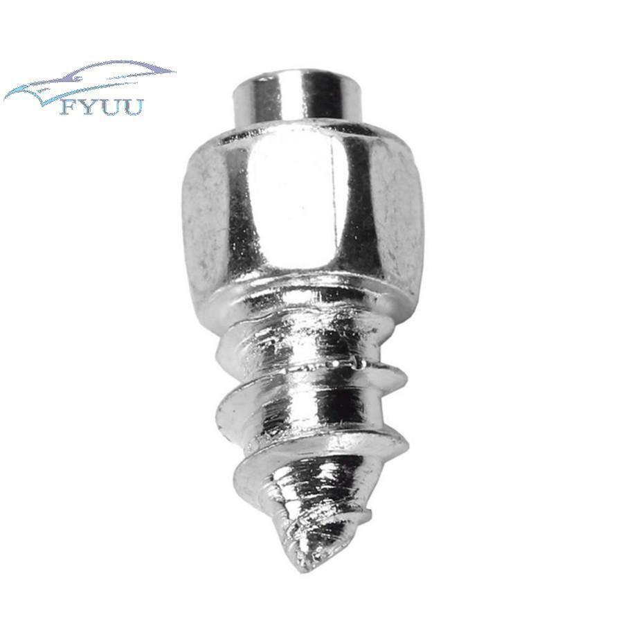 100pcs Winter 9mm Tire Snow Non-slip Screw Chain Spike W/Tool For Car Motorcycle
