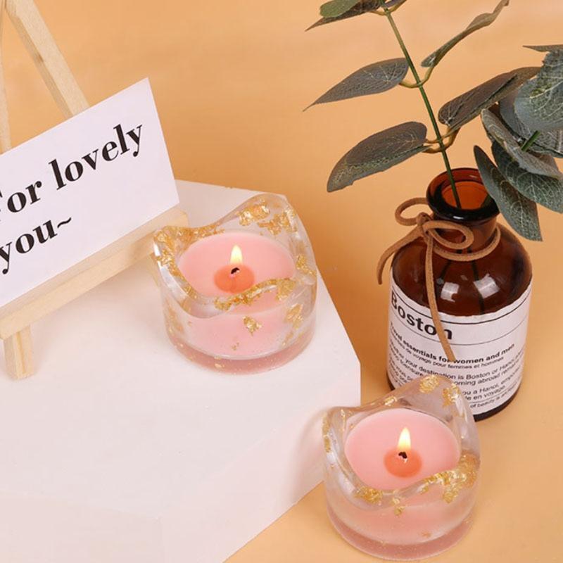 Handmade Cylindrical Candle Holder Mold for Tea Wax Cup for Blessing Ceremony