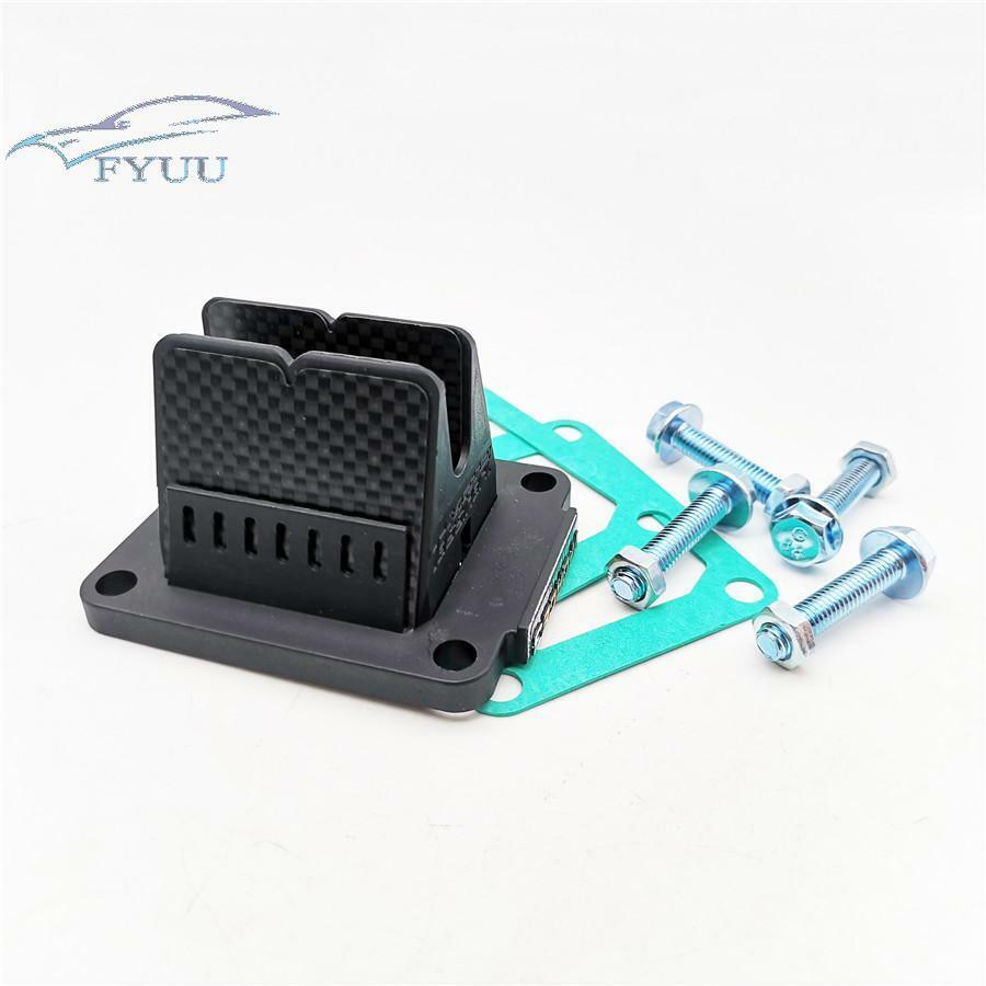 Carbon Fiber+Plastic Reed Valve Assembly w/Spacer Screw Kit For Yamaha YZ85/YZ80