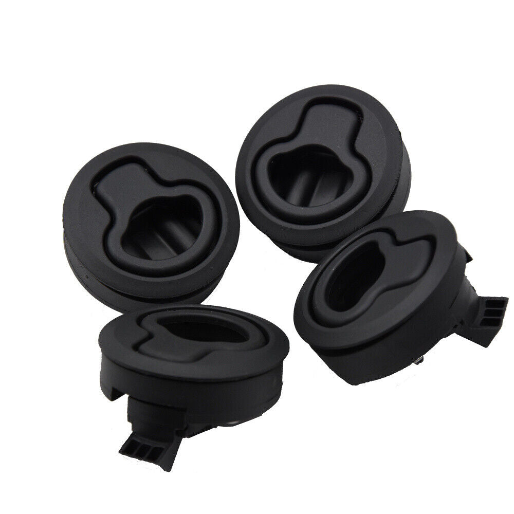 4Pcs Round Non-locking Handle Boat Latch Pull Handle For Boat Deck Hatch Locker