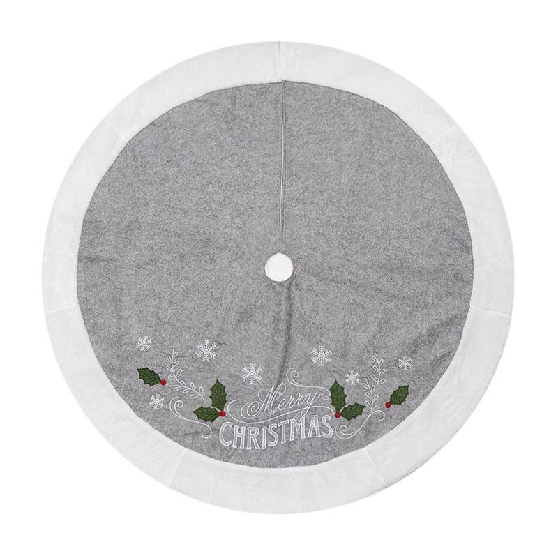 Christmas Tree Skirt 48inch Large Size Floor Carpet Home Festival Party Decor