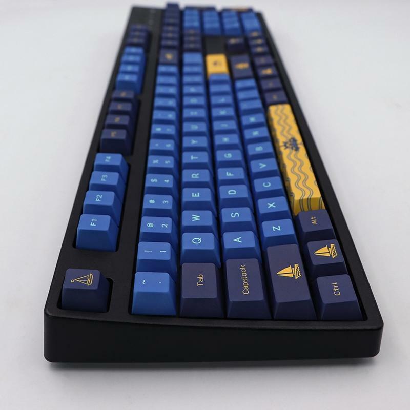 143-Key Thick PBT Keycaps Cherry Height Dye Sub for Mechanical MX Switches DIY