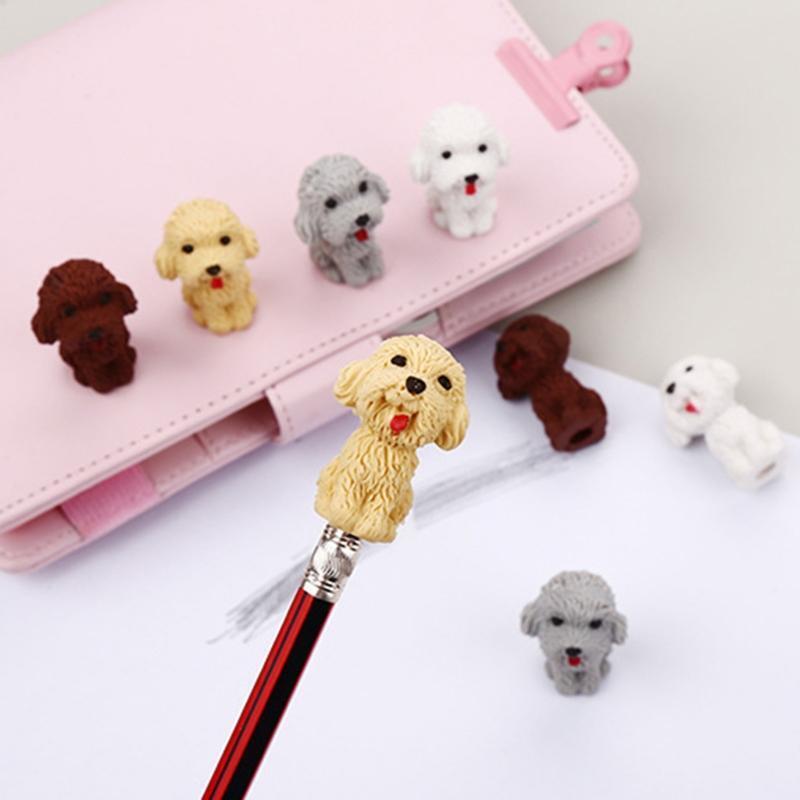 Small Little Puppy Erasers Random Color 36 Pack Gift for Children Student Kids