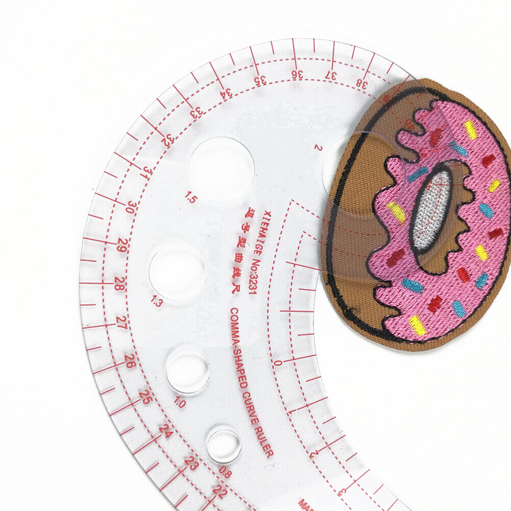 Plastic Transparent Tailor French Curve Sewing Ruler Comma Shaped Rulers