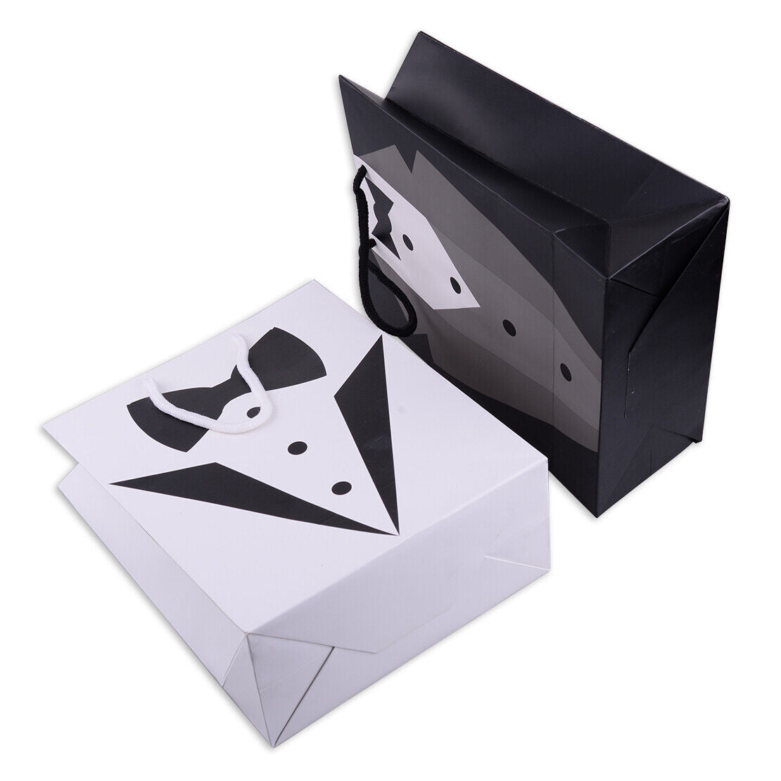 2x Wedding Tuxedo Paper Pouch Gift Bag for Man Bride Bridegroom Wedding Favor Li