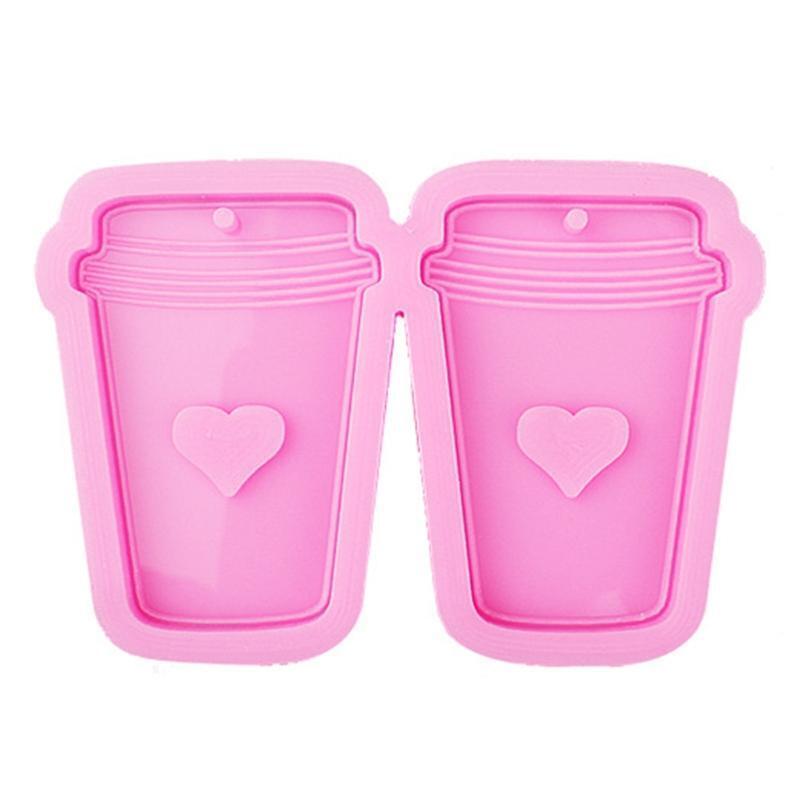 Handmade 6 Coffee Cups Earrings Eardrop Danglers Silicone Mould DIY Crafts Mould