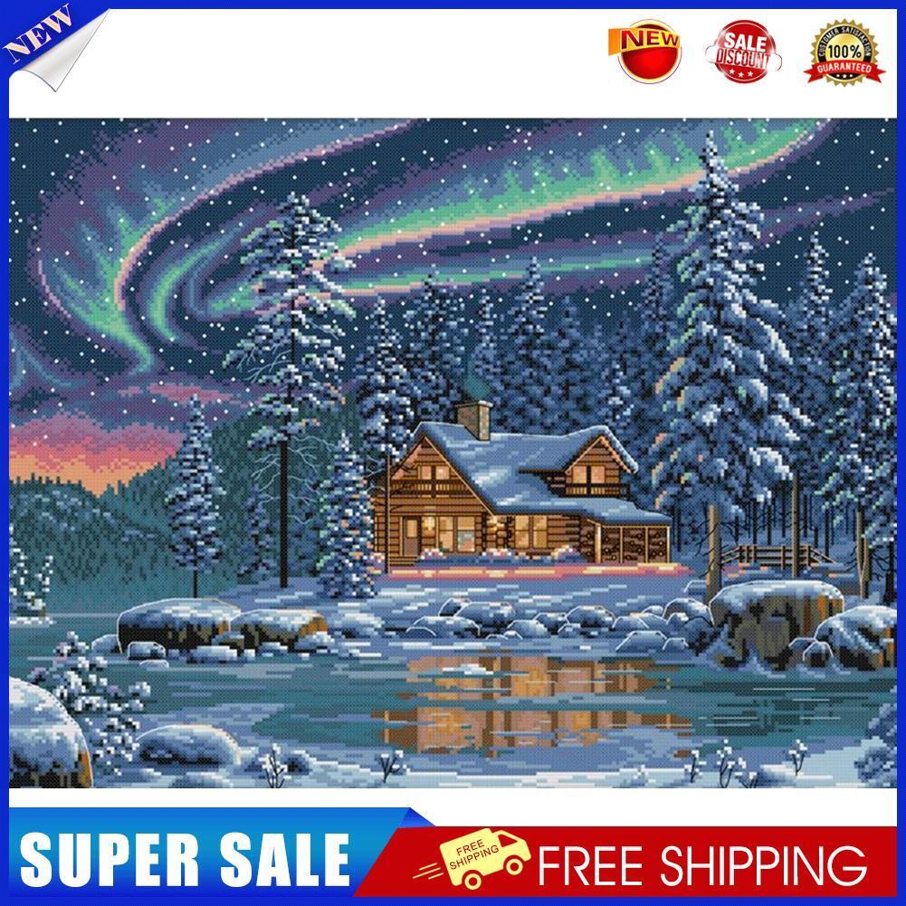 Aurora DIY Full Embroidery Set 14CT Counted Needlework Home Cross Stitch