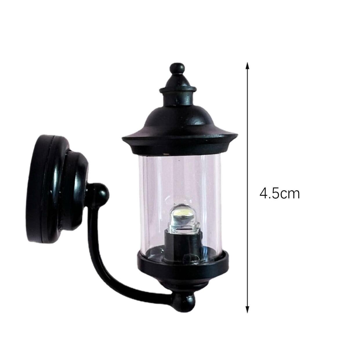 2pcs  Mini 1:12 Wall Lights w/  Room Supplies Decoration