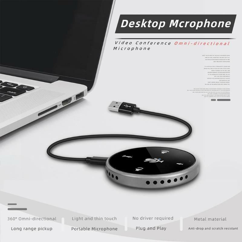 Portable USB Speakerphone  Microphone for Computer/Laptop Conference Game