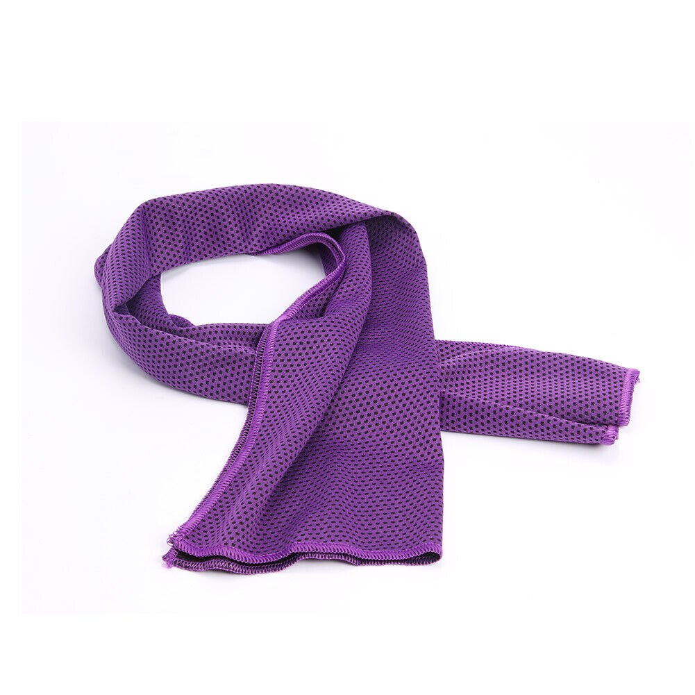 Cold Sports Towel Summer Outdoor Fitness Quick Dry Cooling Towel (Purple)