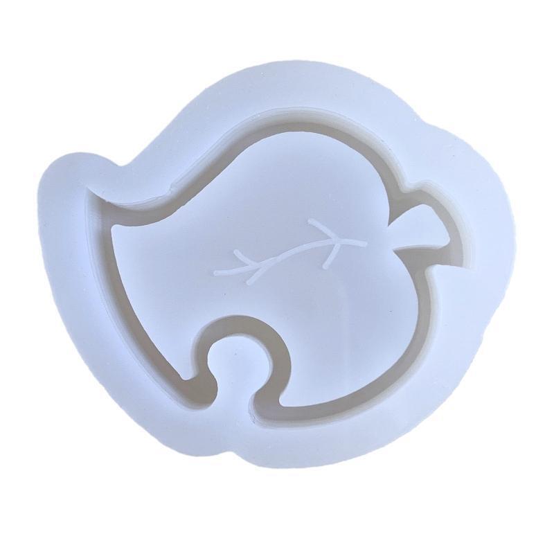 Diy Crystal Epoxy Mould Cute Leaf Quicksand Mould Pendant Silicone Ornament Mold