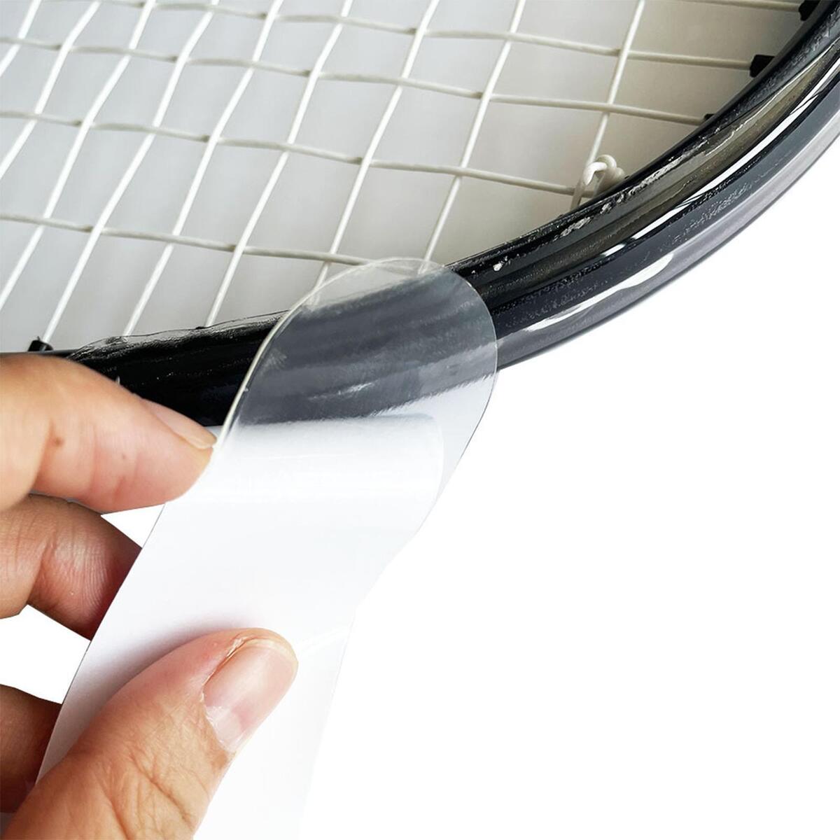 Tennis Paddle Head Tape Reduce Impact Transparent Friction for Racquetball