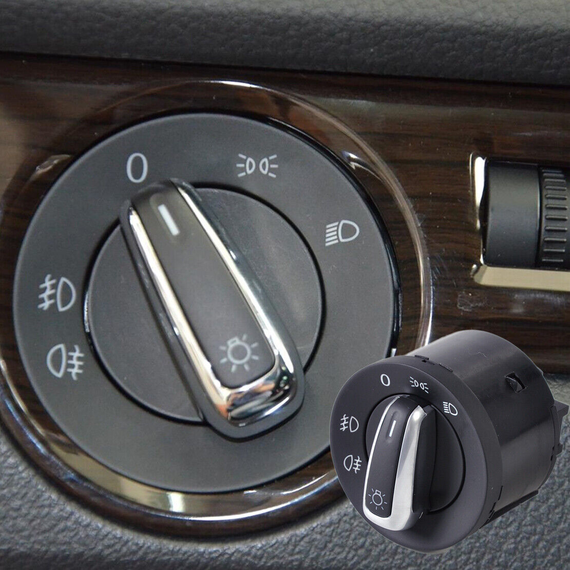 Headlight Headlamp Switch Fit For VW Golf Jetta Passat Tiguan Rabbit Li