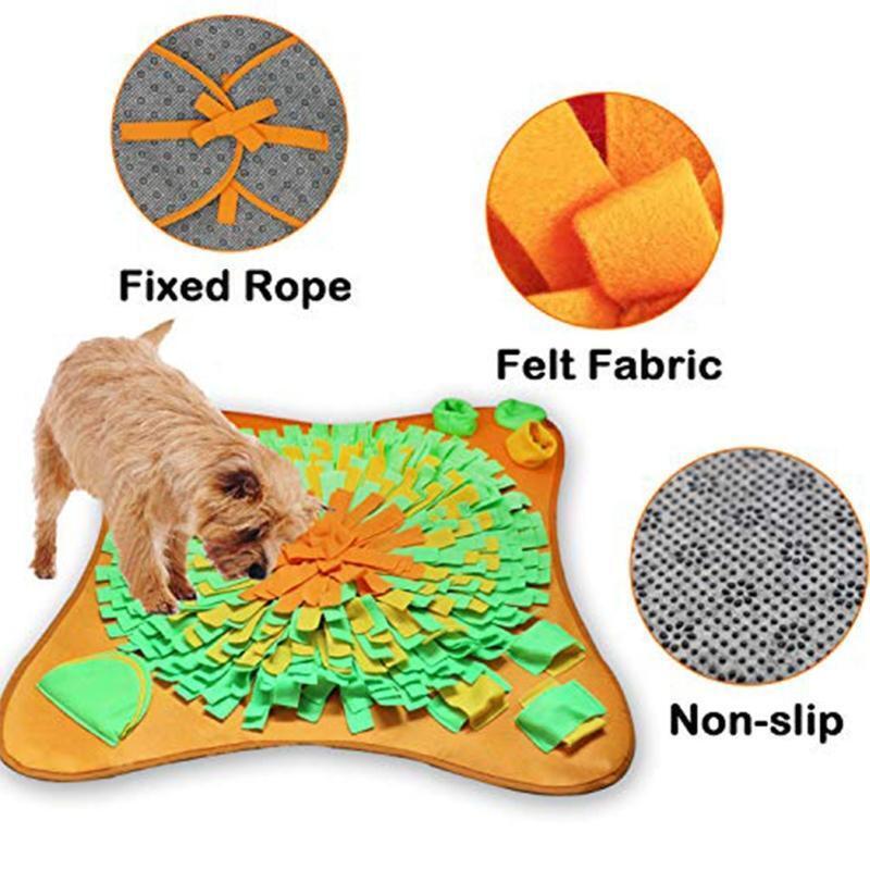 Creative Square Flower Dog Snuffle Feeding Mat Pet Nosework Training Slow Eating