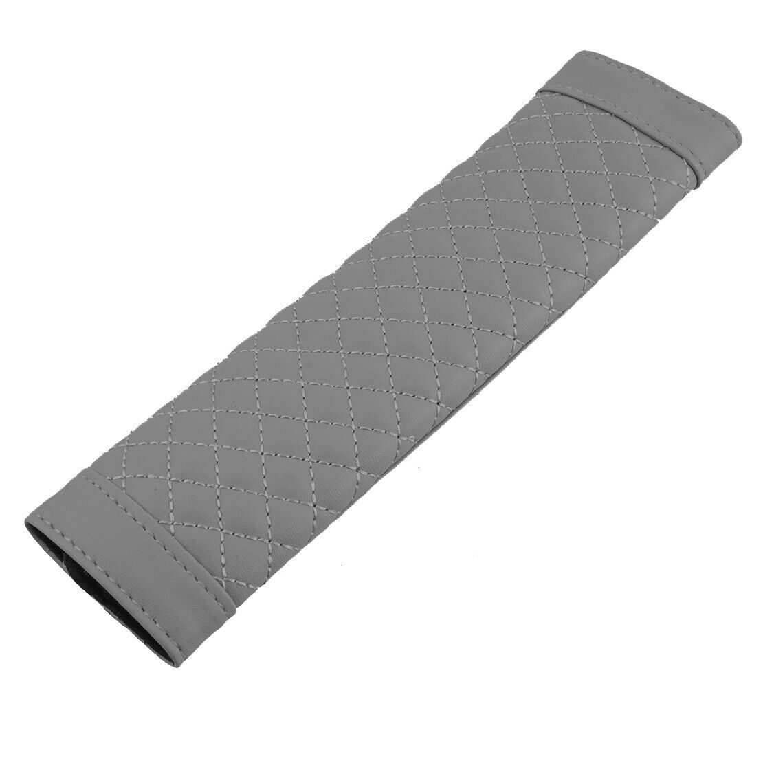 2pcs Grey PU Leather Car Seat Belt Shoulder Relax Cover Cushion Harness Pad