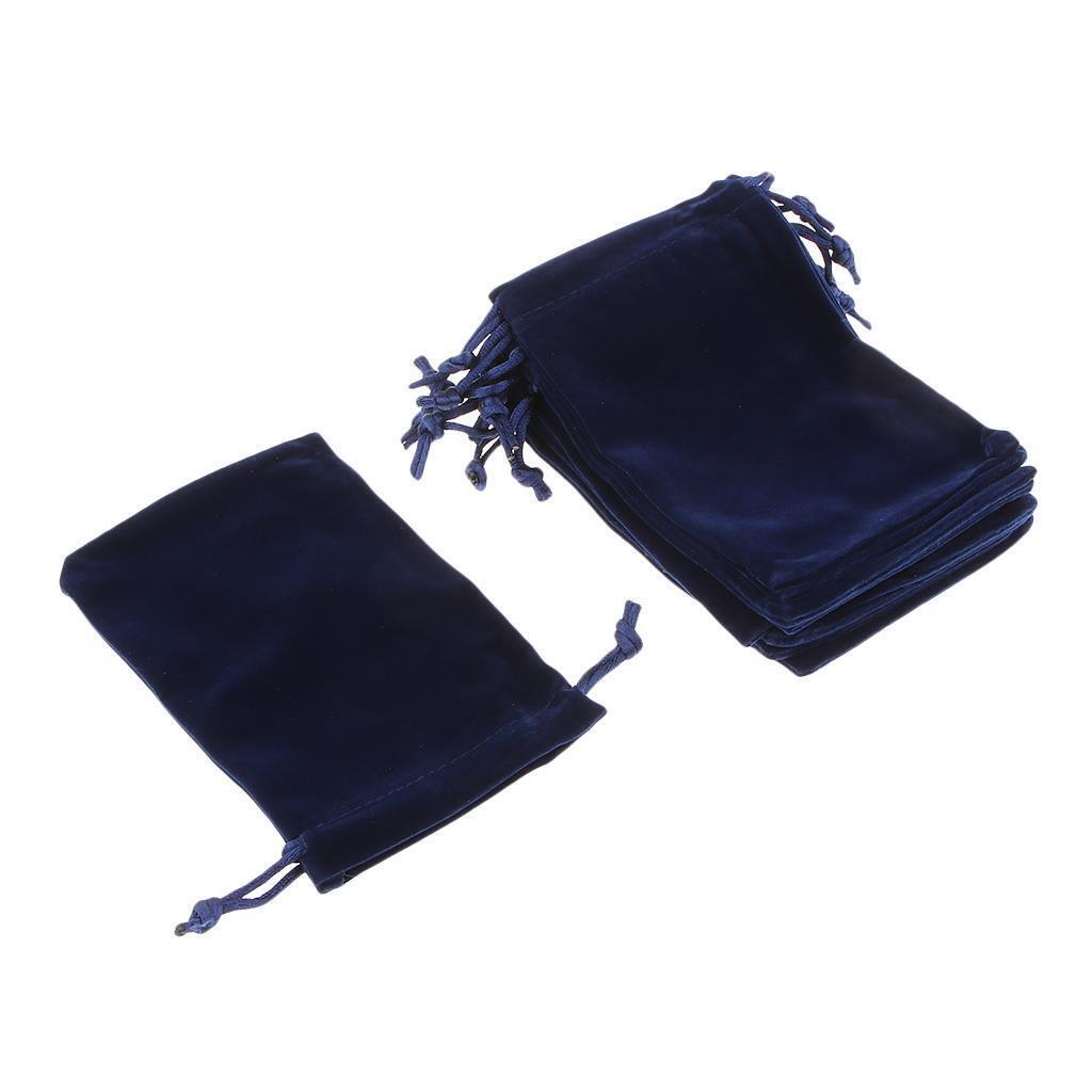 10x Velvet Pouch with Drawstring for Coin Jewelry Storage Wedding Gifts Bag