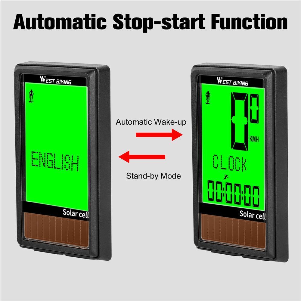 Language Cycling Odometer Bike Speedometer Wireless Stopwatch Bicycle Computer