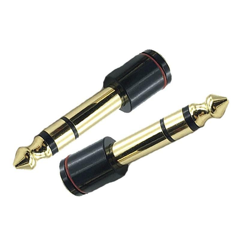 Audio Stereo Adapter Converter for Headphone 6.35mm Stereo Plug to 3.5mm Stereo