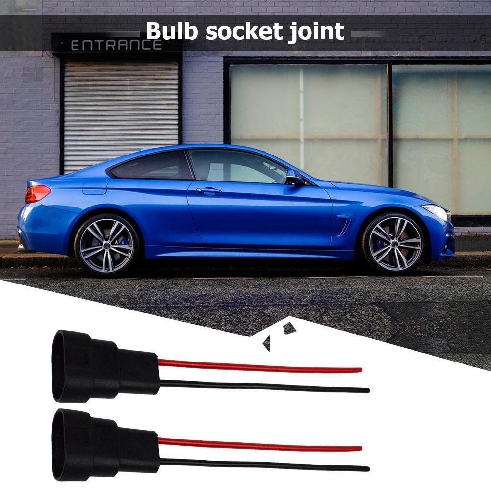2x HB3 9006 HB4 Bulb Socket Male Adapter Connector for Headlight Fog Lamp