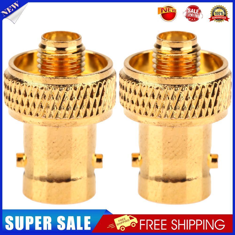 2pcs Coaxial RF Connector SMA Female to BNC Female Convert Adaptor