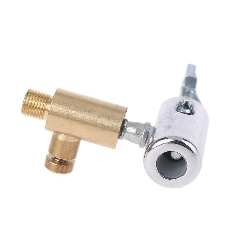 Air Chuck Universal Heavy Duty Open Flow Straight Lock Tire Air Inflation Nozzle