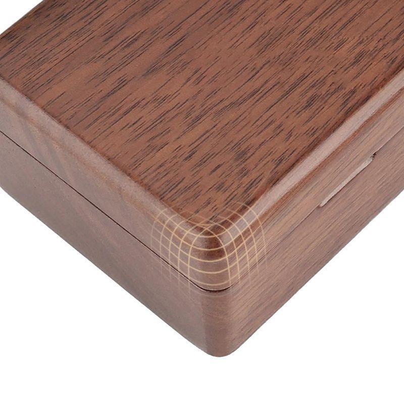 Ring Storage Case Trays Wooden Double Ring Box  Jewelry Box Wedding Gift
