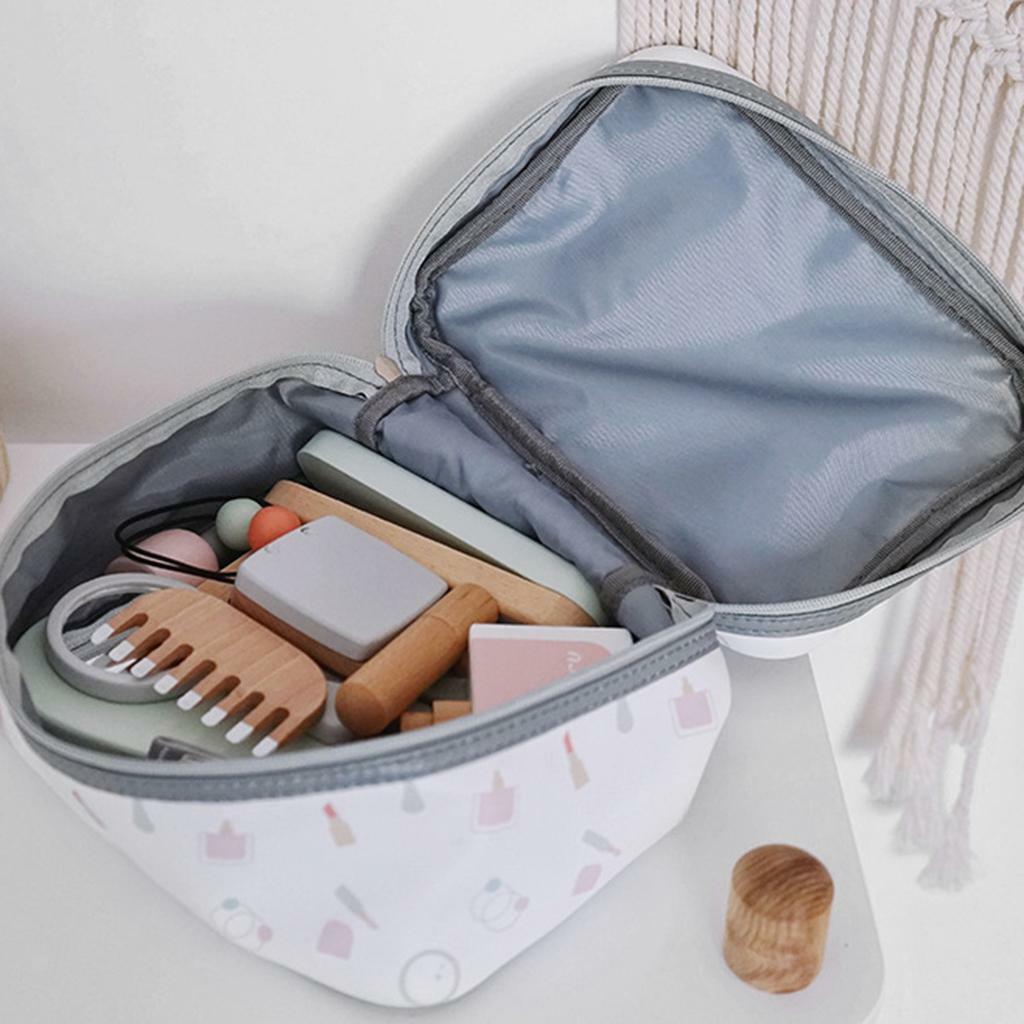 Wooden Girl  Makeup  Scissors with Cosmetic Bag Gifts