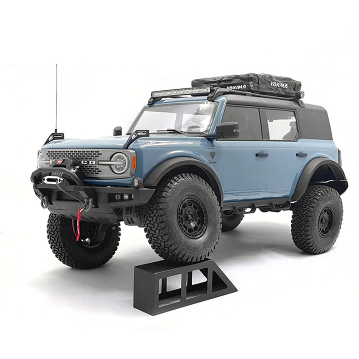 Front Bumper Side Lamp with LED Light for Ford Lima BRONCO Trx-4 RC Car Upgrade