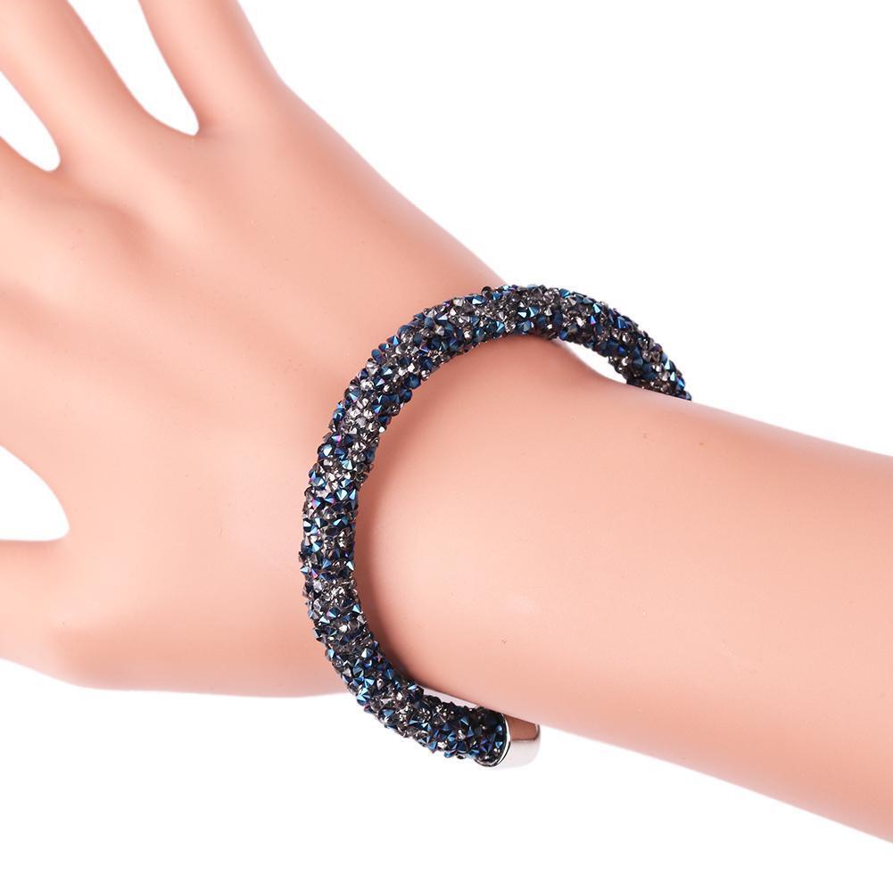 Crystal Cuff Bracelet Opening Bangles Women Girl Fashion Charm Jewelry Gift