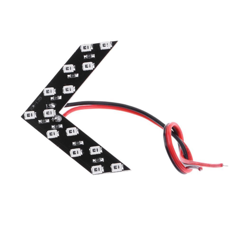 2pcs Red 14SMD LED Car Rear View Side Mirror Arrow Panel Turn Signal Lights