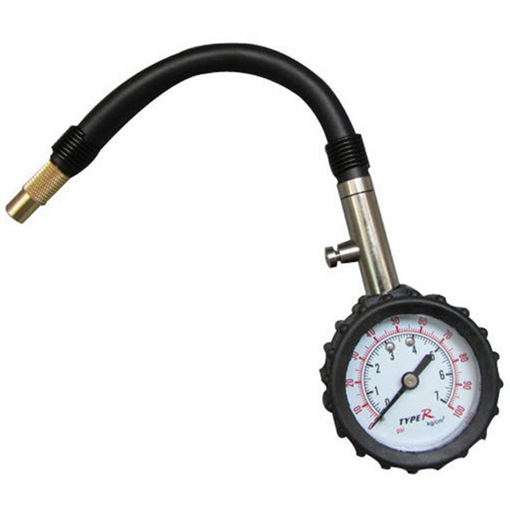 Tyre Long Tube Accuracy Pressure Gauge Air Measurement Tyre Pressure Gauge