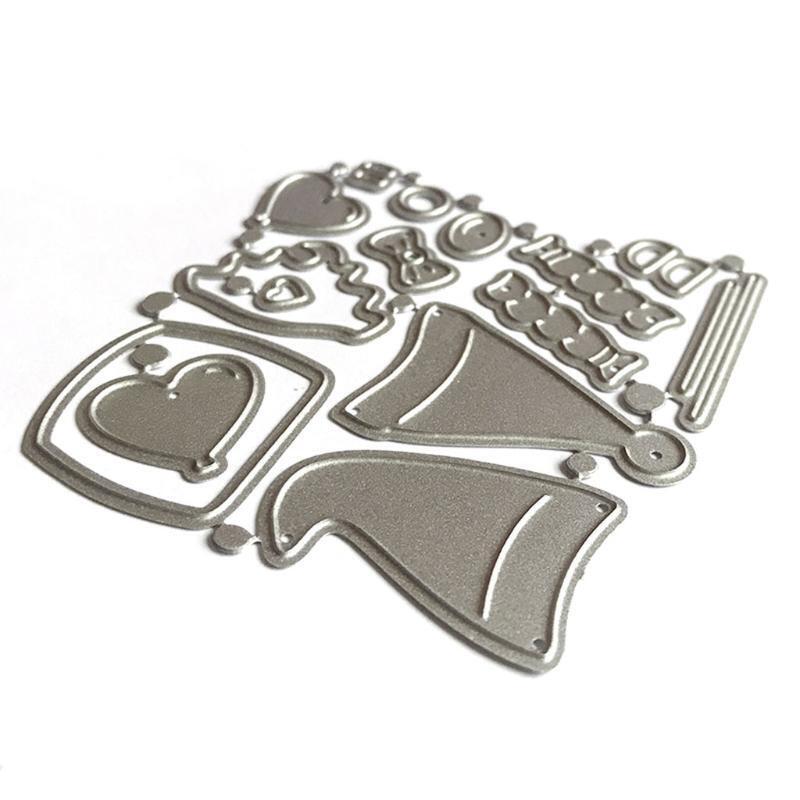 Gnomish Love Clear Stamps Carbon Steel Embossing Mould for Card Making