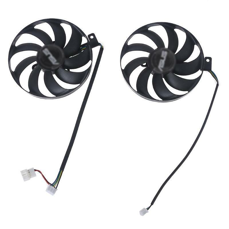 2PC T129215SU 4Pin Graphic Card Cooling VGA Fan for GTX1660 DUAL RTX2060 12V0.5A