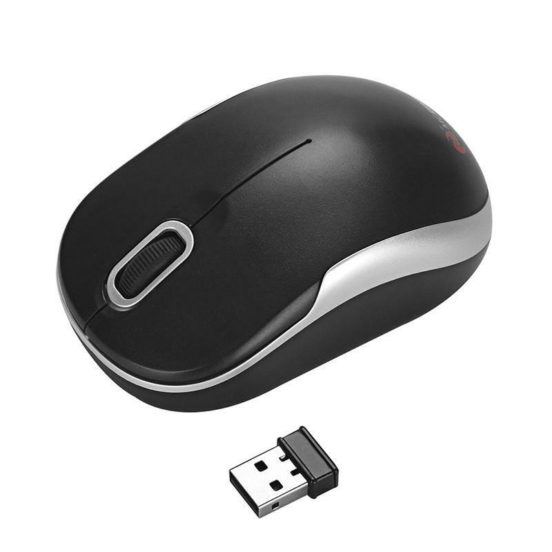 2.4G Wireless Auto-Link Optical Mouse With USB 2.0 Receiver For Desktop Laptop