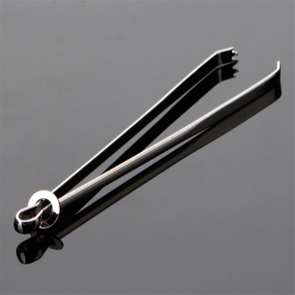 Stainless Steel Threader Self-Locking Tweezer Clip for Elastic Band Sewing Craft
