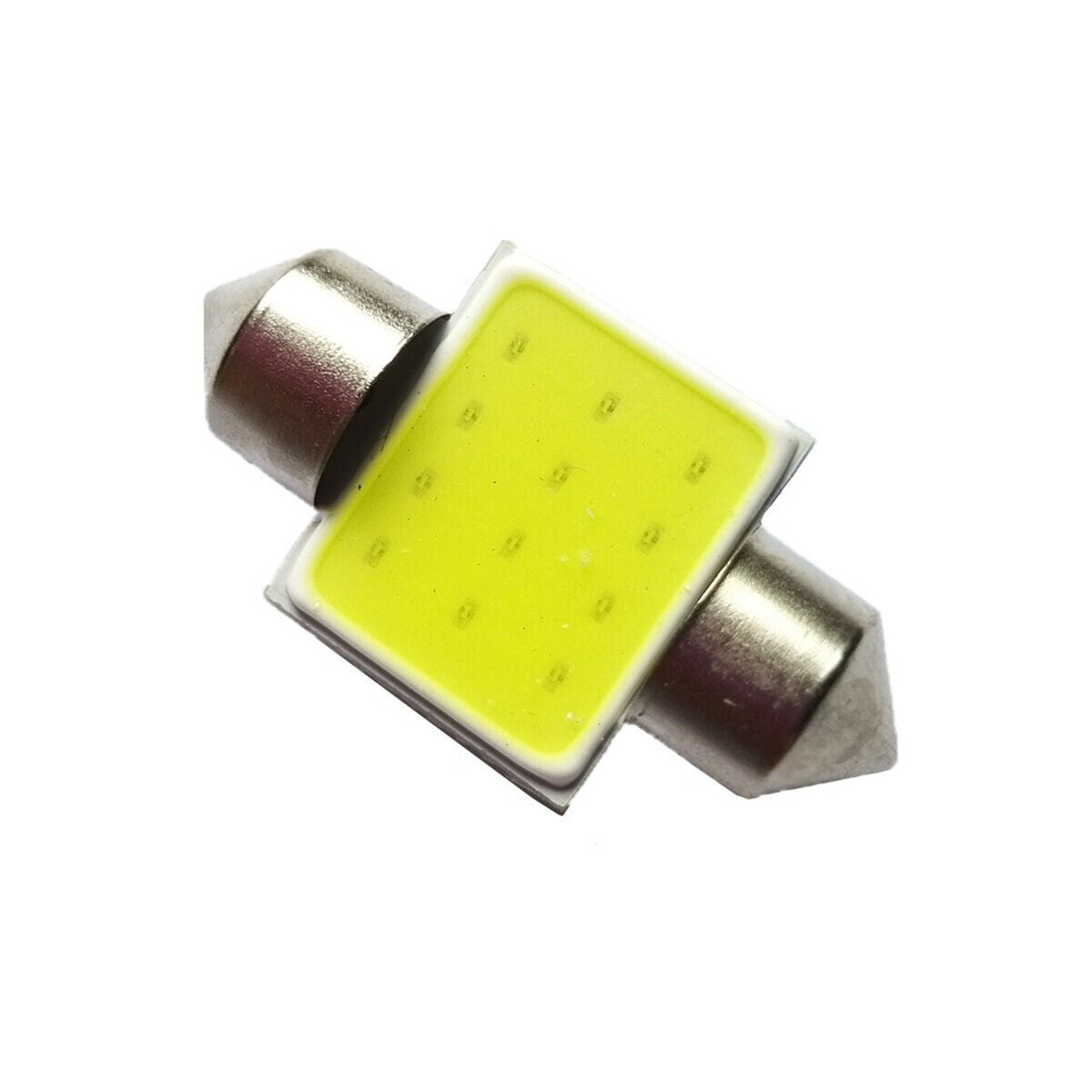 2pcs White 31mm COB8 LED Bulbs For Festoon Car Interior Dome Map Lights 12V