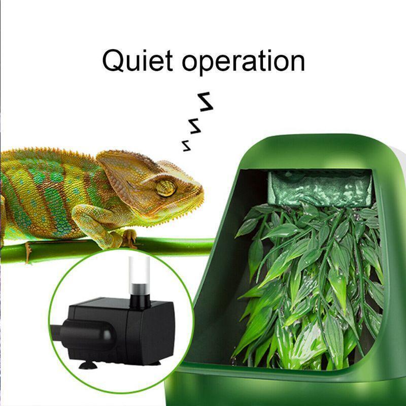 Reptile Lizard Drinking Water Fountain Automatic Water Bowl Feeder Distributor