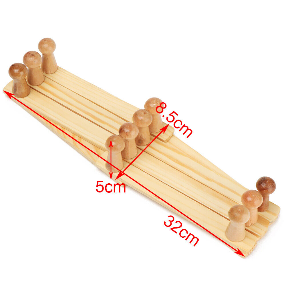 Sundries Bag Expandable Clothes Hanger Coat Hooks Hat Closet Hook Natural Wood