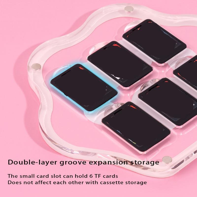 Cat's Pow Waterproof Memory Card Storage Case 6SD/ TF Slots Card Magnetic Holder